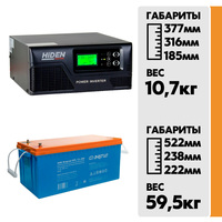 Комплект ИБП Hiden Control HPS20-0612 + АКБ Энергия GPL 12-200