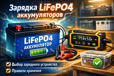 Зарядка LiFePO4 аккумуляторов: выбор зарядного устройства и правила хранения Зарядка LiFePO4 аккумуляторов: выбор зарядного устройства и правила хранения